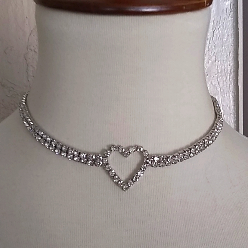 Crystal Heart Choker